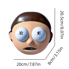 (Morty) And Morty Rick Pvc Mask Halloween Anime Cosplay Headgear Party Role Play Props
