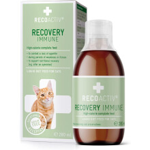 RECOACTIV Recovery Immune for cats, 1 x 280 ml, high-calorie complete diet food for cats suffering from malnutrition and during recovery