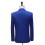 (L,Blue)Men's Sequin Suits 2 Piece Set One Button Blazer Outfits 2
