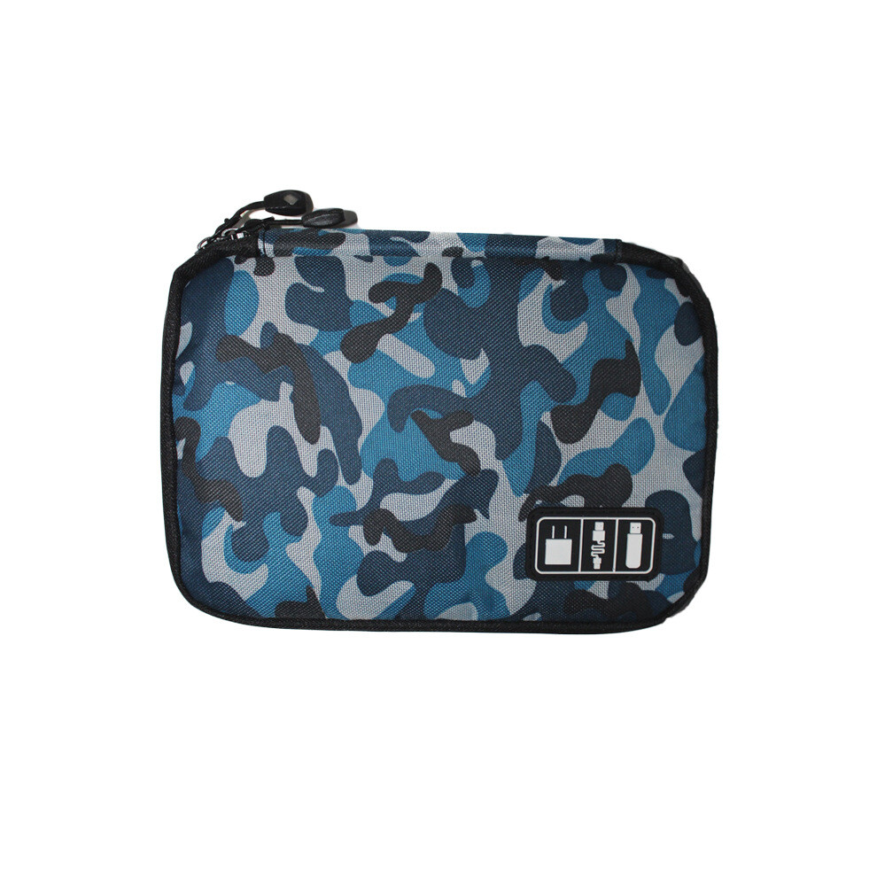 (Camouflage) Multicompartment And Cable Charger Travel Bag 5 Colors Camouflage Green Blue-image-OPC-PFZJQSY-NEW