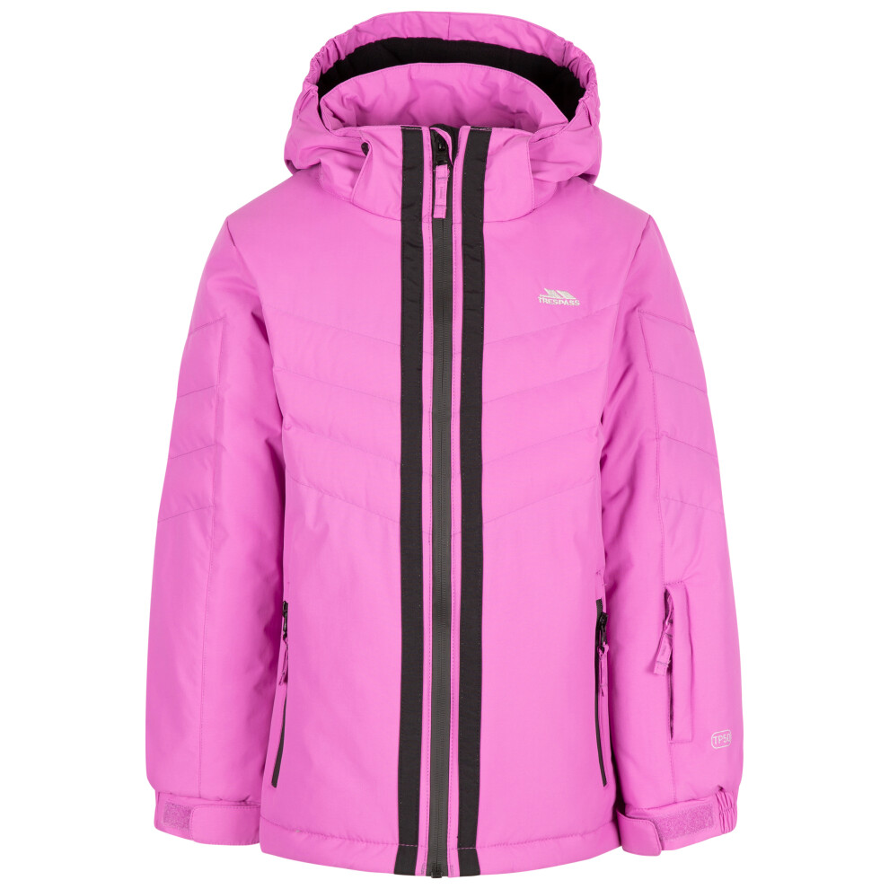 (11-12 Years, Deep Pink) Trespass Girls Ski Jacket Lightly Padded Annalisa