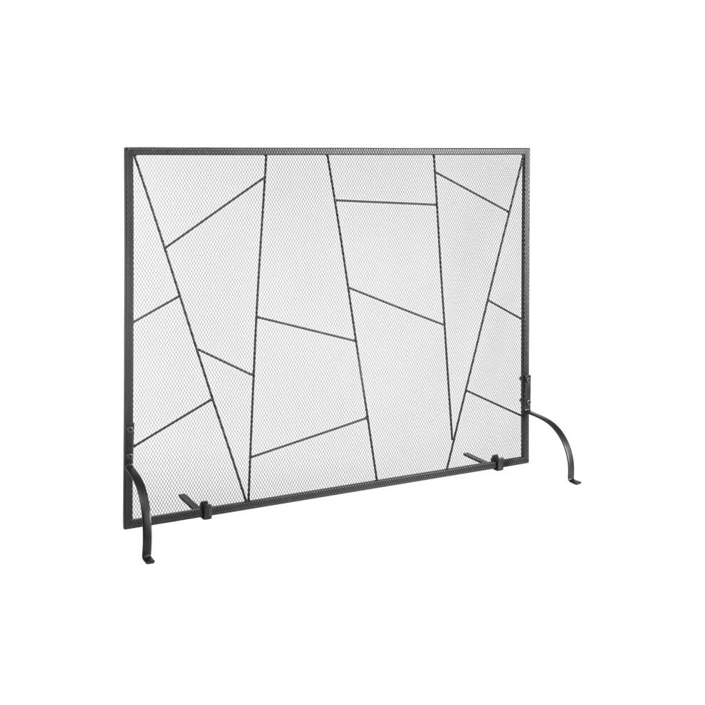Vevor BLMHSJY3545I7H0S1V0 35.6 x 28.4 in. Sturdy Iron Mesh Fireplace Screen Spark Guard Cover