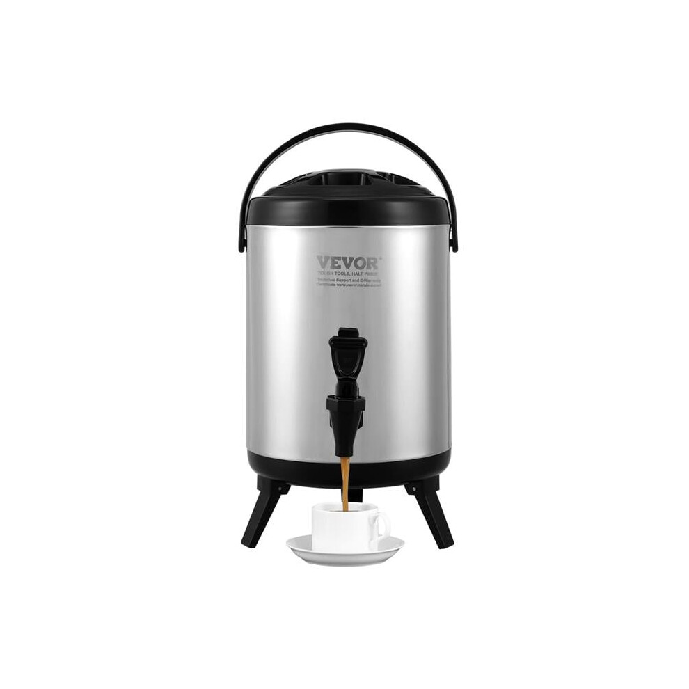 Vevor YLHLQQYX8L00TYE16V0 1.5 gal 6 Liter Stainless Steel Insulated Beverage Dispenser