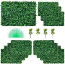 Vevor MLCZWQ12PC24X1601V0 24 x 16 in. 32 sq. ft. Artificial Boxwood Grass Wall Panels - 12 Piece