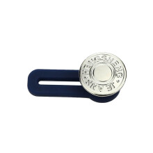 (silver, 5 PCS) 1/5pcs Magic Metal Button Extender For Pants Jeans Free Sewing Adjustable Retractable Waist Extenders Button Waistband Expander