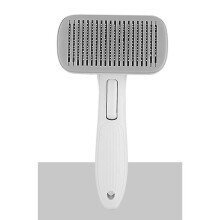 (gray)Dog Bru Slicker Brush For Dogs Pet H Removal Comb H Ging Tool For Dogs Less Steel H