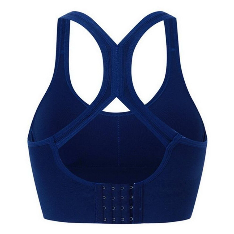 (blue, L) Female Brassiere Wireless Sports Vest Bras Women Underwear Sexy Seamless Bralette With Pad Bra Push Up Cotton Tops Lingerie