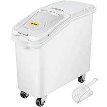 Vevor MX750X340X730MM01V0 21 gal Scoop 400 Cup Ingredient Bin with Sliding Lid Commercial Food Storage for Kitchen