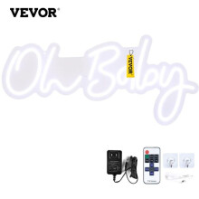 Vevor SYBZNBSMC235X6Z9GV1 23.5 x 12 in. Oh Baby Neon Sign with Remote Control & Dimmable Switch, Warm White
