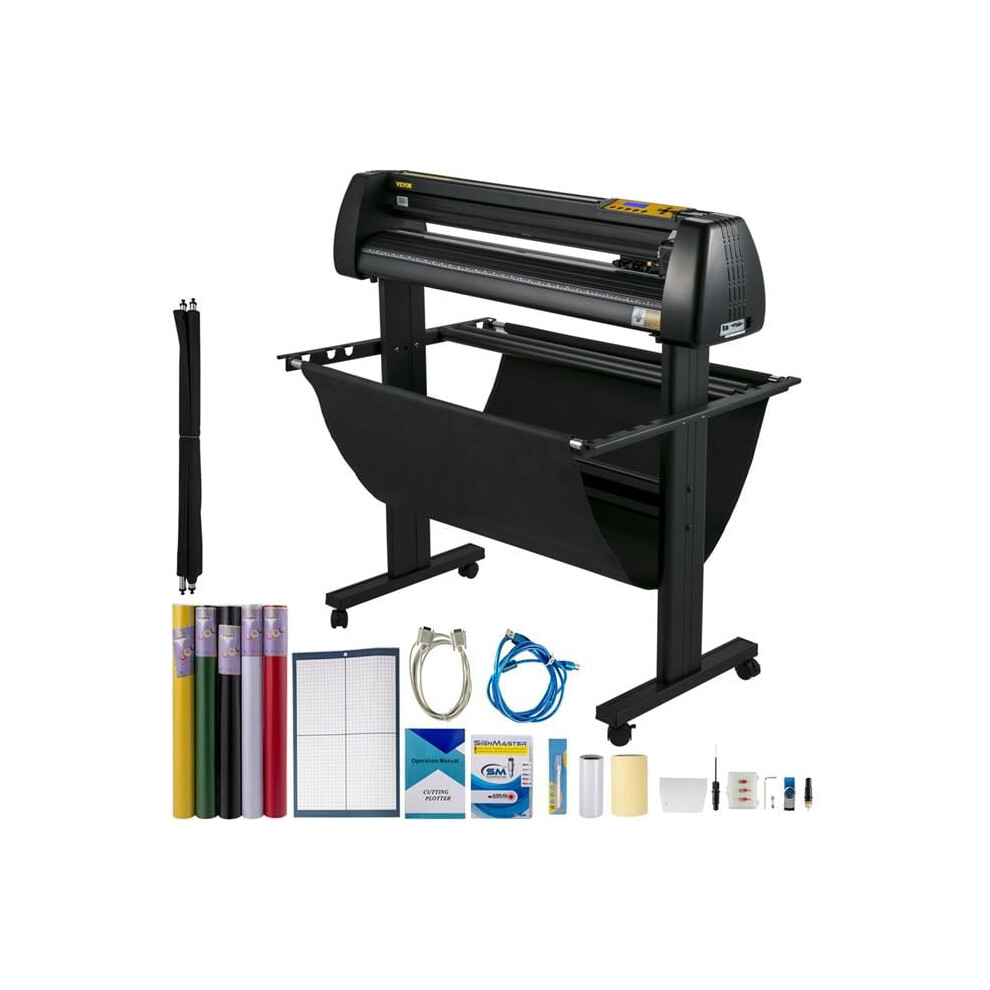 Vevor KZJHRJBJSDDZJP1UCV1 34 in. Off-Line Vinyl Cutter Machine Vinyl Printer U-Disk Vinyl Cutter Machine