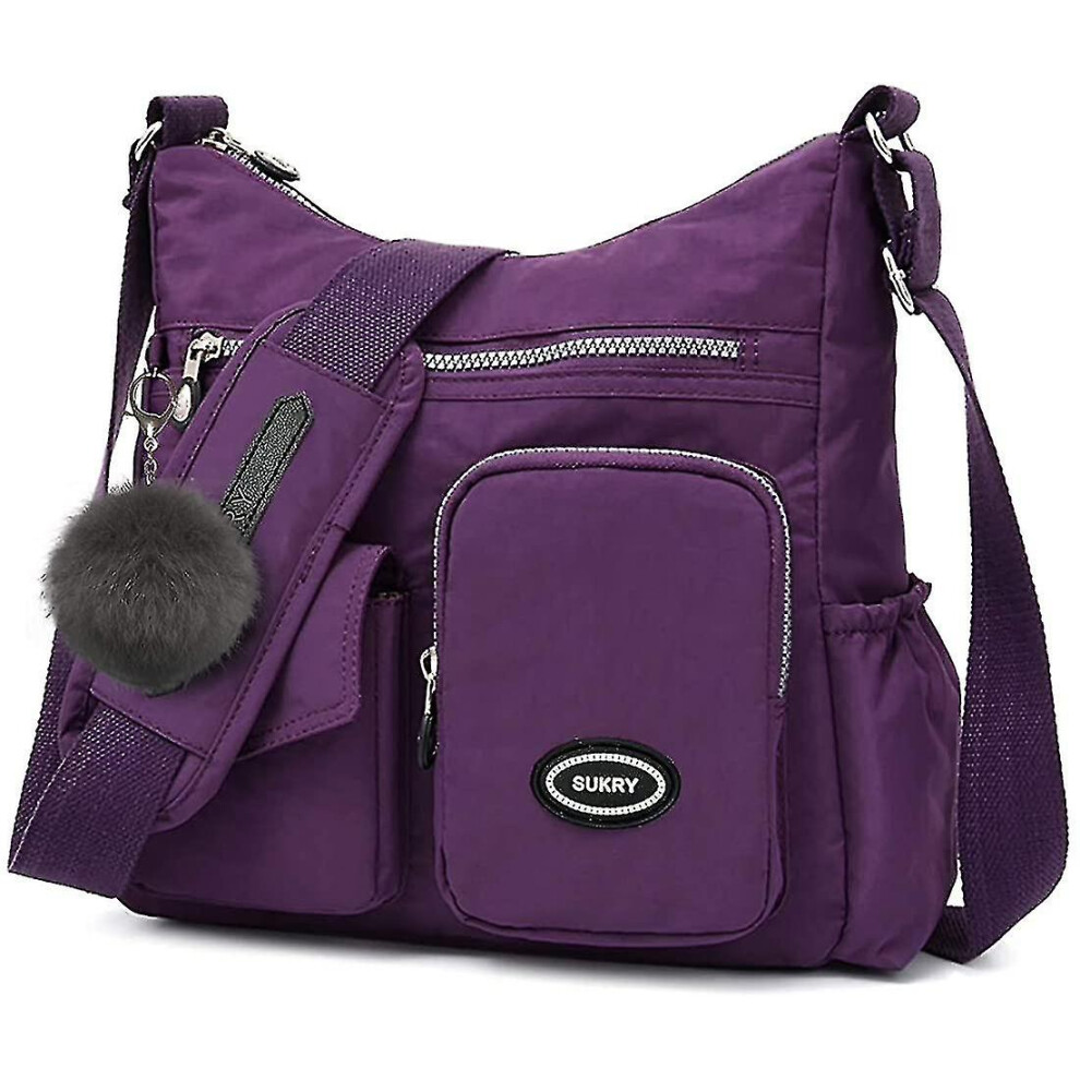 Sac en nylon pour femmes avec pochette antivol Rfid, sac à bandoulière étanche, sac à main de voyage