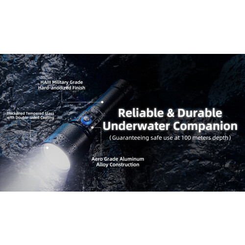 Nitecore DL30 USB-C Charging 1100 Lumens LED Diving Light Torch 2