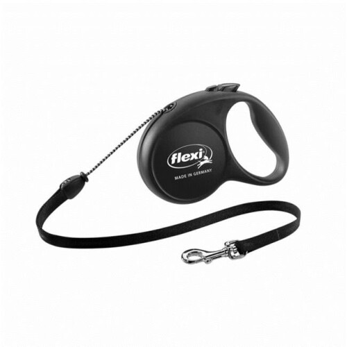 flexi Flexi  Black Retractable Nylon Dog Leash Medium