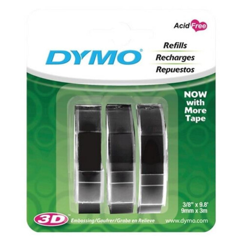 DYMO Dymo 1741670 Black Labelmaker Refill Tape