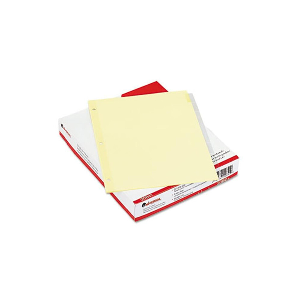 Universal  Economical Insertable Index- Clear Tabs- 8-Tab- Letter- Buff- 24 Sets-Box-image-OPC-PFZK9BK-NEW