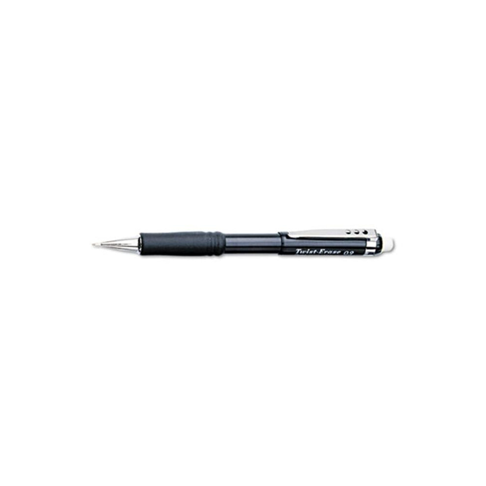 Pentel  Twist-Erase III Mechanical Pencil  0.9 mm  Black Barrel