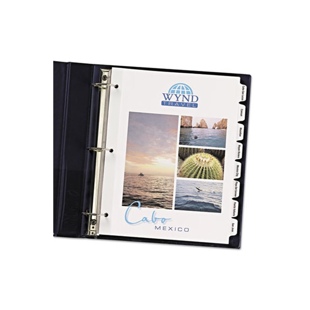 Avery  Print-On Dividers- 8-Tab- 3-Hole Punched- 8.5 x 11- White- 25 Sets-Box-image-OPC-PFZK9D9-NEW