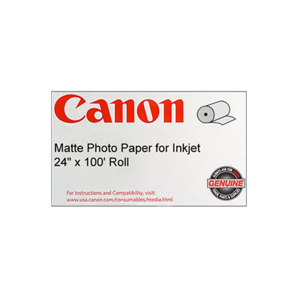 Canon  Matte Coated Paper  170 gsm  24&apos;&apos; x 100 feet  Roll