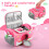 (Pink) Organizer Bag for Toniebox Player 7