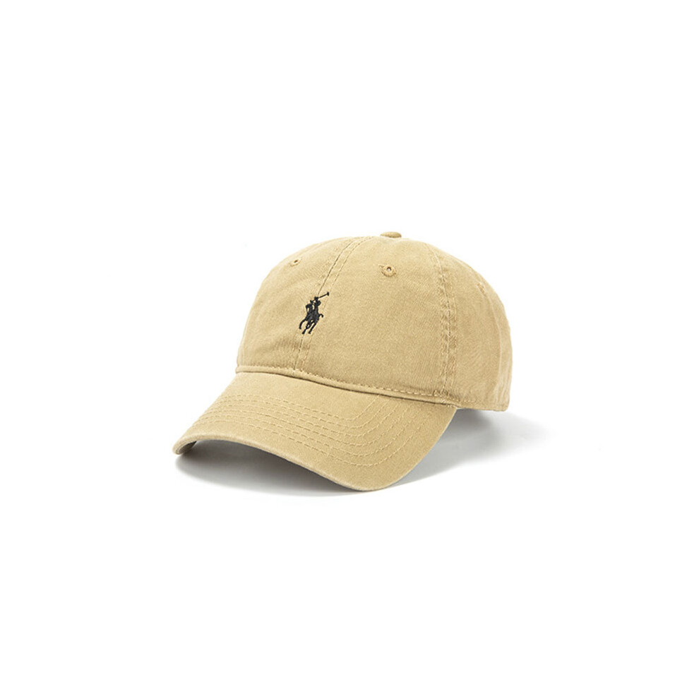 (Khaki) Baseball Sun Cap Hat Wide Brim Cotton Material Fashion Breathable Adjustable