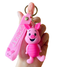 (Piglet) Winnie The Pooh Pendants Keychain Decor Cartoon Tigger Bag Accessory Gifts Kids