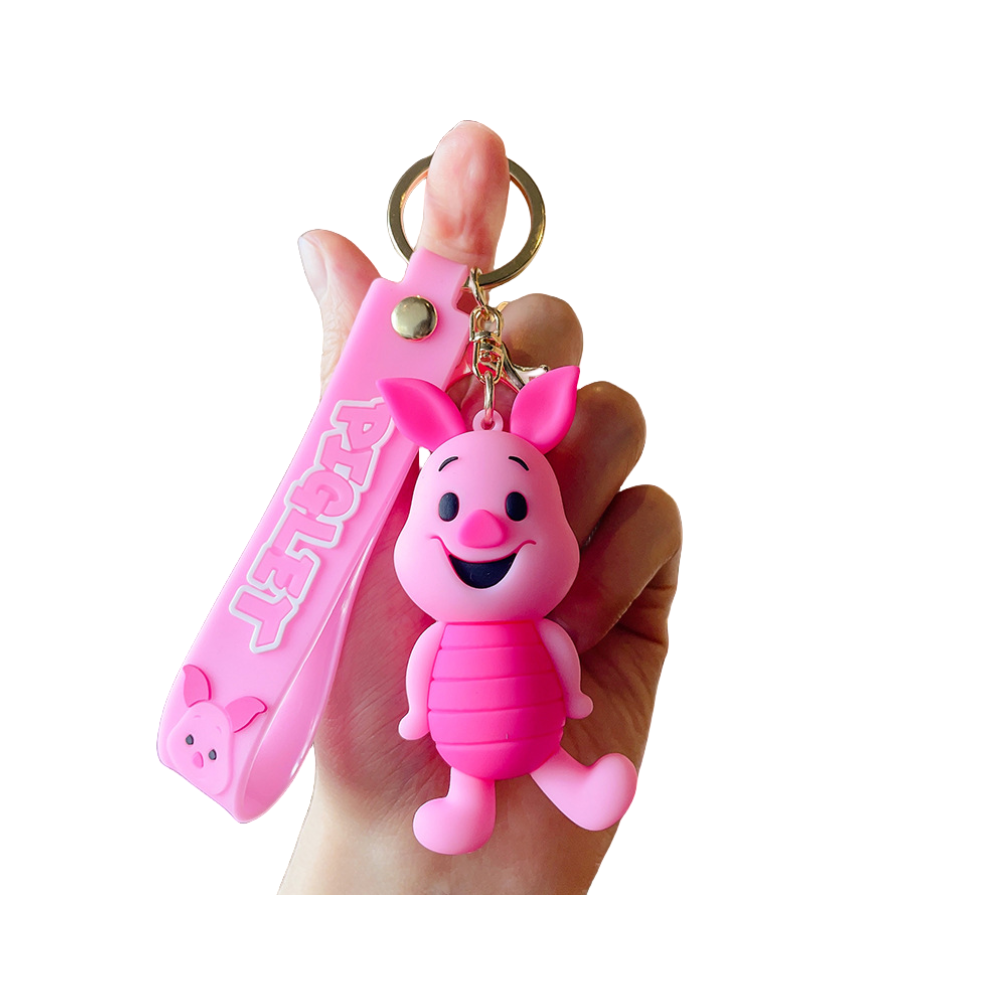(Piglet) Winnie The Pooh Pendants Keychain Decor Cartoon Tigger Bag Accessory Gifts Kids Not,Specified