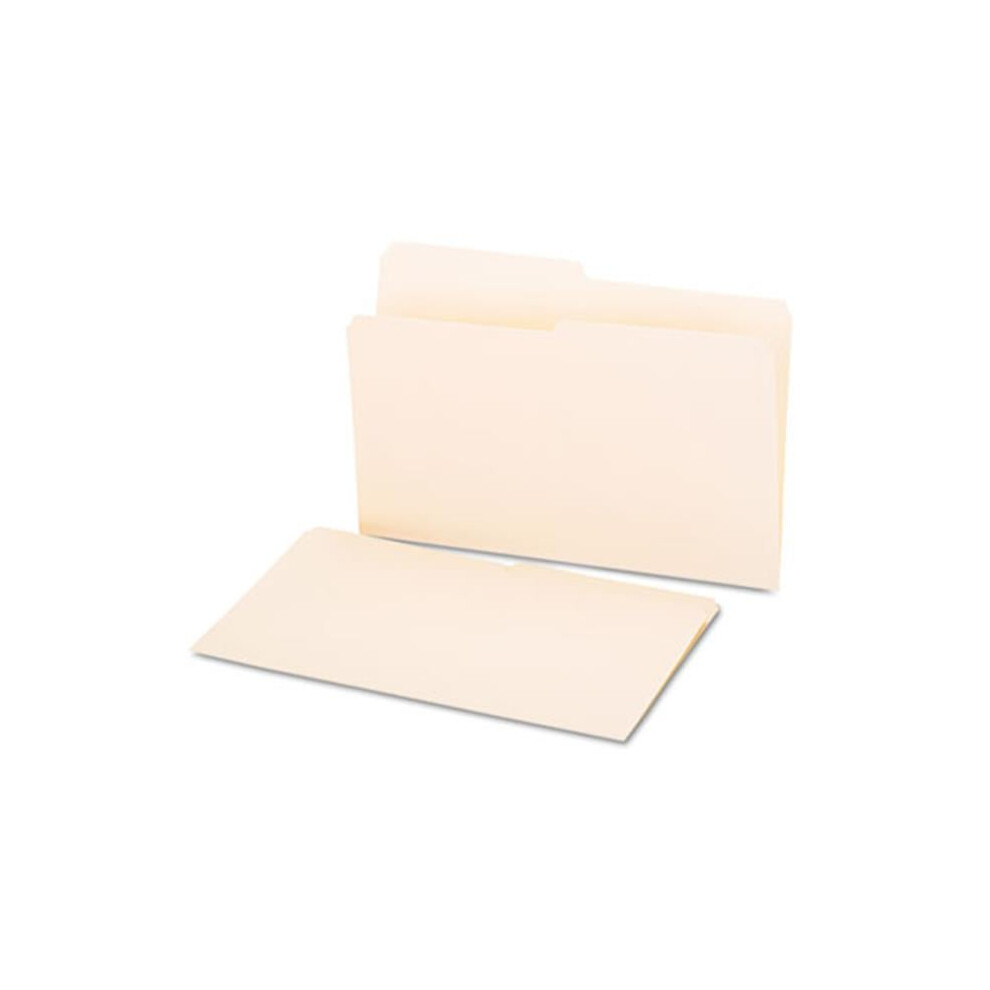 Universal  File Folders  1/2 Cut  One-Ply Top Tab  Legal  Manila  100/Box