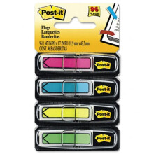 3M Arrow Flags Four Colors 24 per Color One 96-Flag Dispensers per Pack
