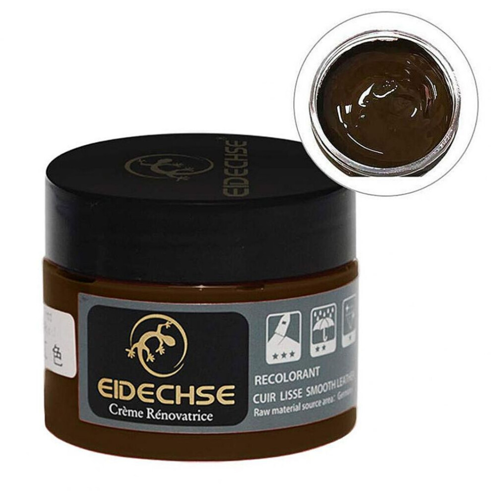 (brown) Faux Leather Repair Cream Paste Shine Polish Care For Car Seat Couches Shoes