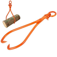 Vevor YMQZQ32YC2ZBP6NXKV0 Log Skidding Tongs, 32 in. 2 Claw Log Lifting Tongs, Heavy Duty Steel Lumber Skidding Tongs