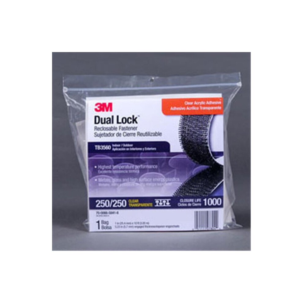 3M  1 x 10 ft. Dual Lock Reclosable Fastener Clear