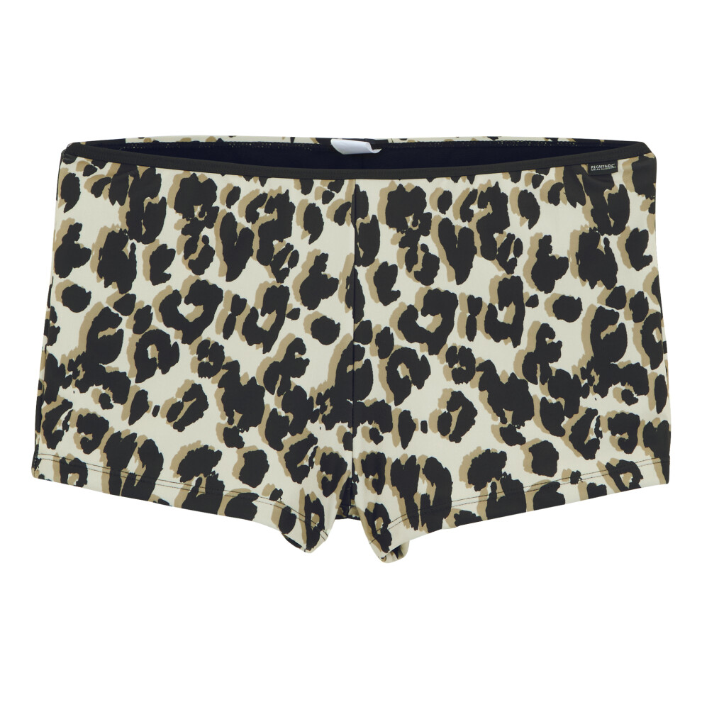 (18 UK, Natural/Black) Regatta Womens/Ladies Aceana Leopard Print Bikini Bottoms