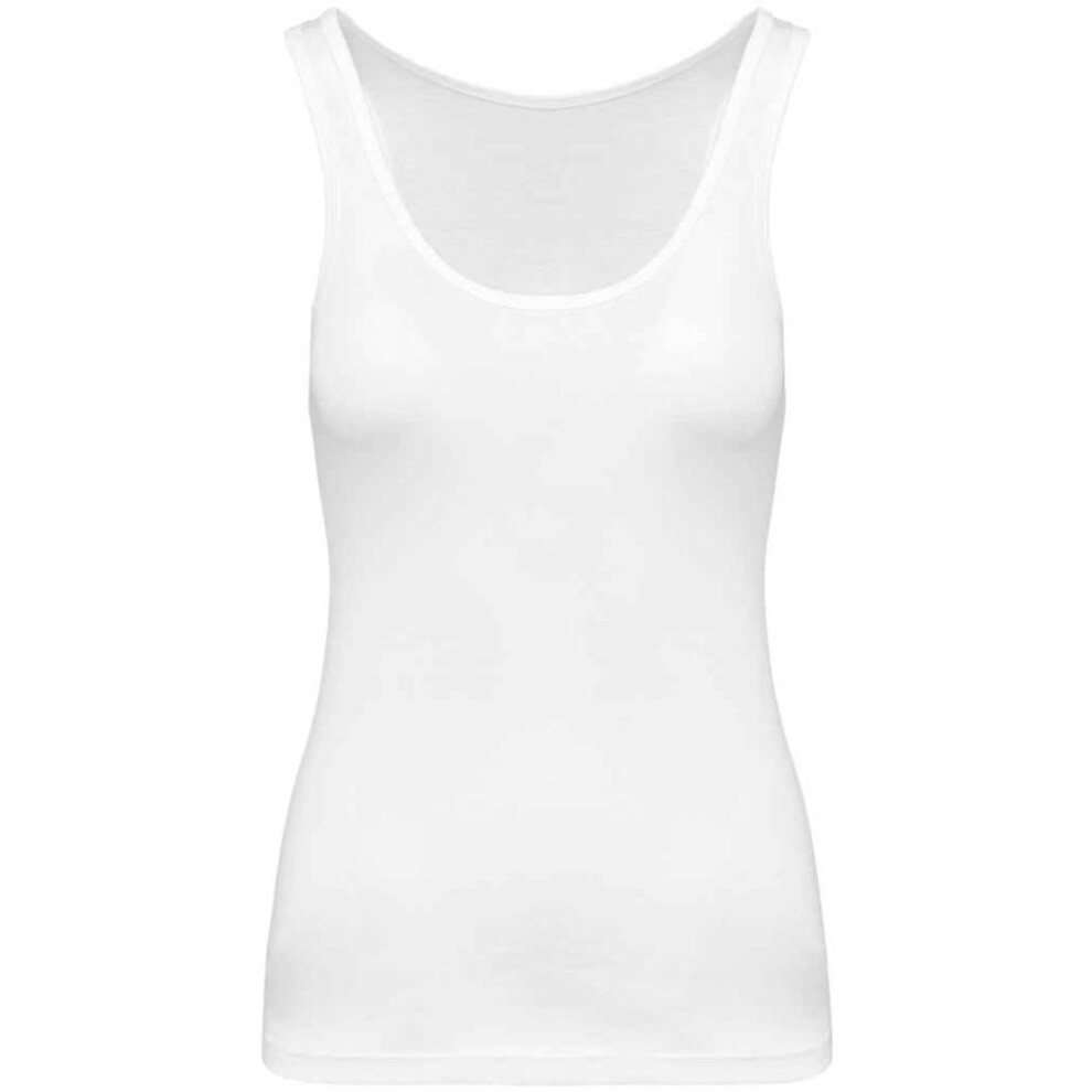 (L, White) Kariban Womens/Ladies Plain Eco Friendly Tank Top-image-OPC-PFZKJS9-NEW