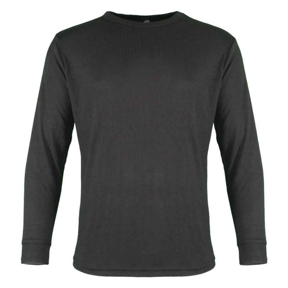 (L, Black) Warrior Mens Long-Sleeved Thermal Top