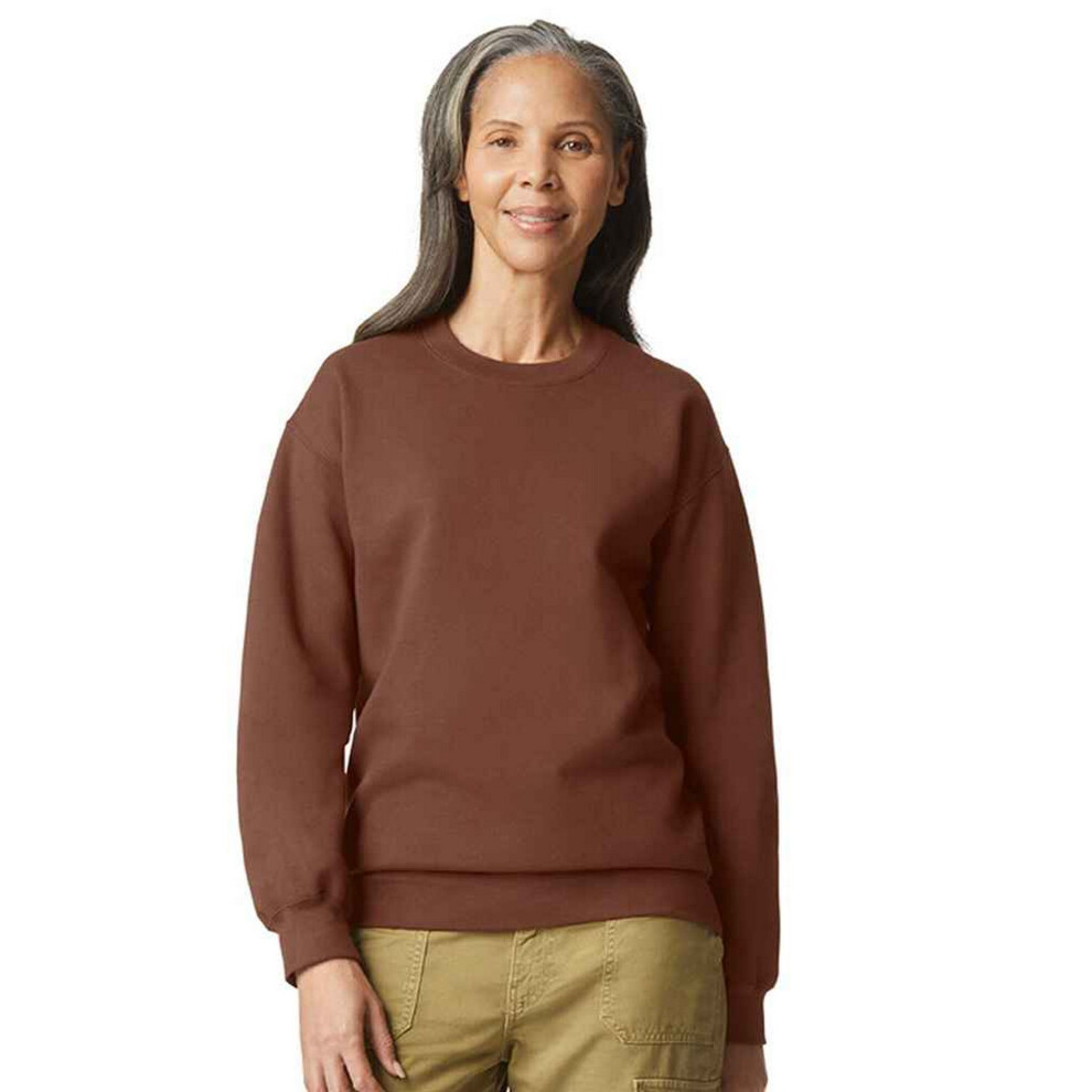 (4XL, Cocoa) Gildan Mens Softstyle Midweight Sweatshirt