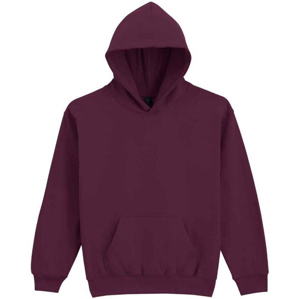 (L, Maroon) Gildan Childrens/Kids Softstyle Midweight Hoodie