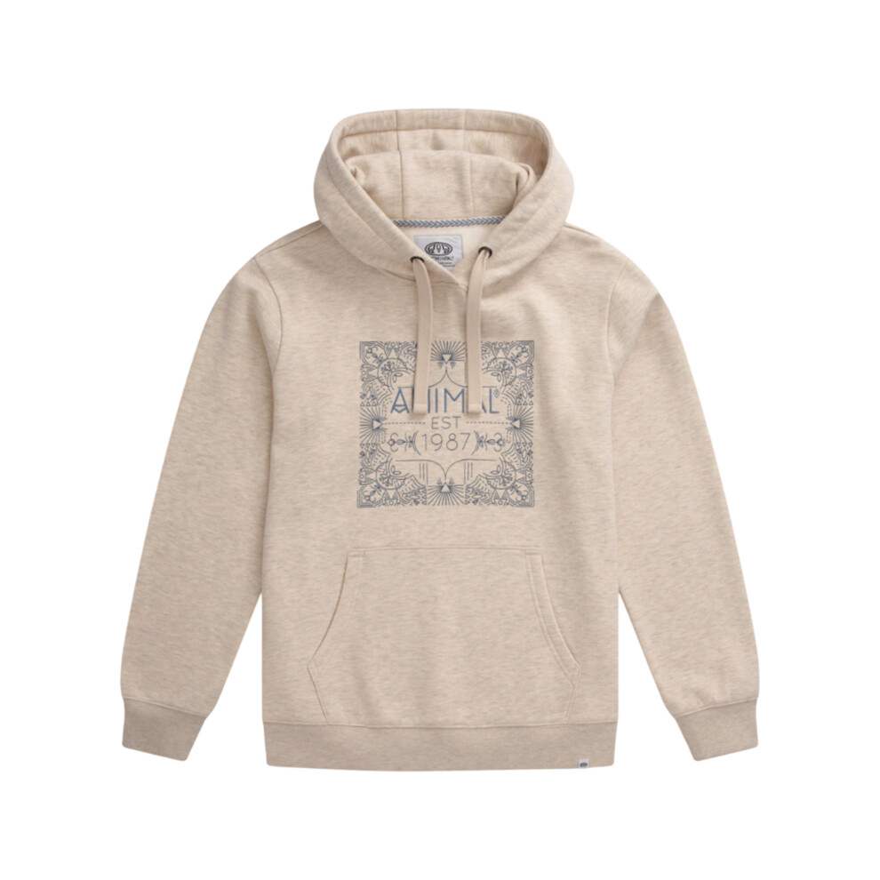 (18 UK, Light Beige) Animal Womens/Ladies Maya Graphic Print Organic Hoodie