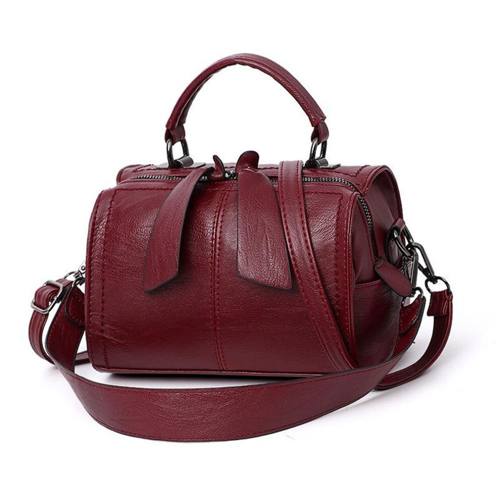 (wine red, 20*13*16cm) Titirui Women Shoulder Bag High Quality Crossbody Bags Designer Pu Leather Ladies Hand Bags Tote