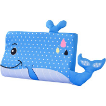 (Blue Whale) Animal Design Child Pillow, Ergonomic Soft Pillows for Boys Girls, Super Soft Breathable Cot Pillow, Lightweight Neck Support Pillow, 18x 10 Inch