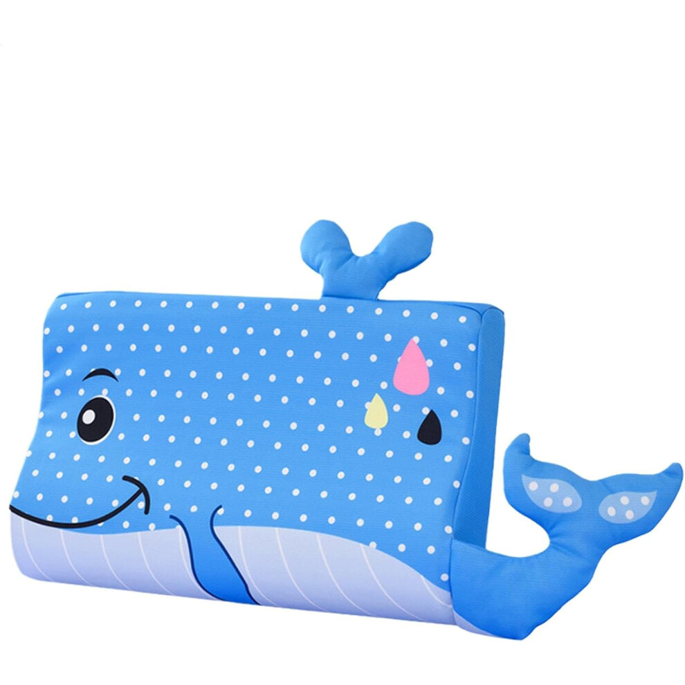 (Blue Whale) Animal Design Child Pillow Ergonomic Soft Pillows Boys Girls Cooling Bed Pillows Kids Pillows For Sleeping Super Soft Breathable Cot Pill