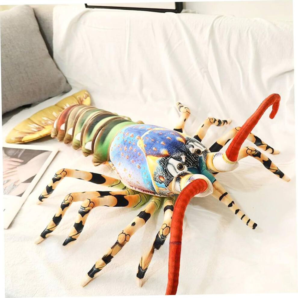 (Blue) Lobster Plush, 34inch Lifelike Lobster Stuffed Animal, Lobster Plush Toy, Australian Lobster Pillow for Sofa Bed Couch Decorations (Style2)