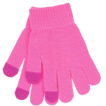 (Pink) Kids' Touch Screen Gloves , Warm & Comfortable Winter Gloves