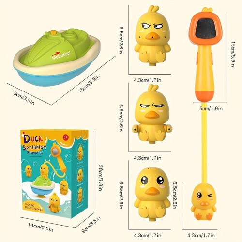Cute Cartoon Duck Design Electric Bath Toy 1