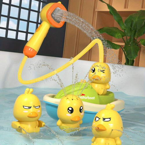 Cute Cartoon Duck Design Electric Bath Toy
