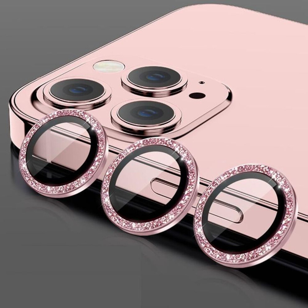 (pink, iphone 13 mini 2PCS) Lens Metal Ring Protector Glass for iPhone 11 12 13 14 15 16 Pro Max Camera Lens Protection On iPhone 12Pro 13Pro 14 15 Pro Max Camera Film