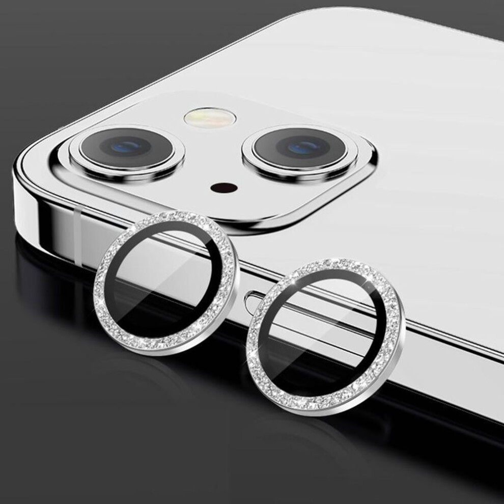 (white, iphone 12 mini 2PCS) Lens Metal Ring Protector Glass for iPhone 11 12 13 14 15 16 Pro Max Camera Lens Protection On iPhone 12Pro 13Pro 14 15 Pro Max Camera Film