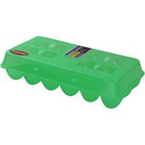 Arena Egg Carton Plastic, Green - Holds 18 Eggs