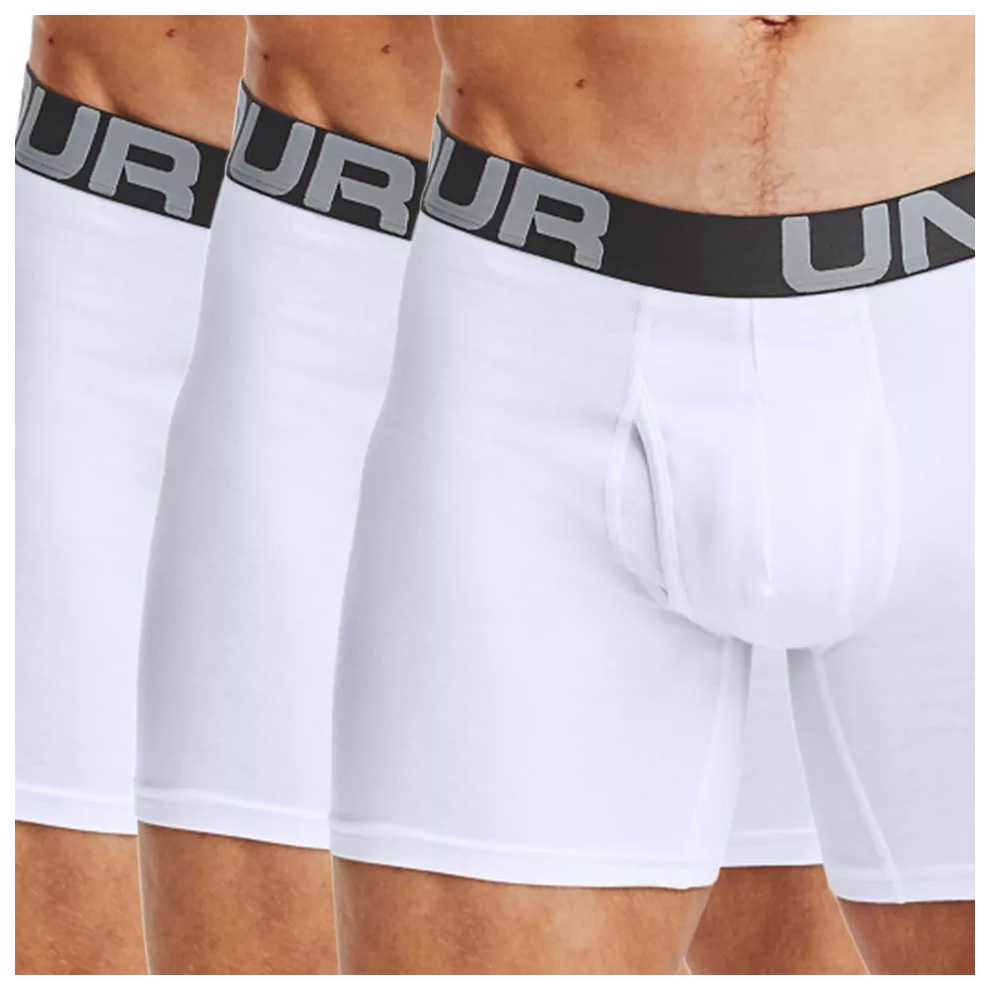(ALL WHITE, DOUBLE EXTRA LARGE) Men Under Armour Bpxer Shorts