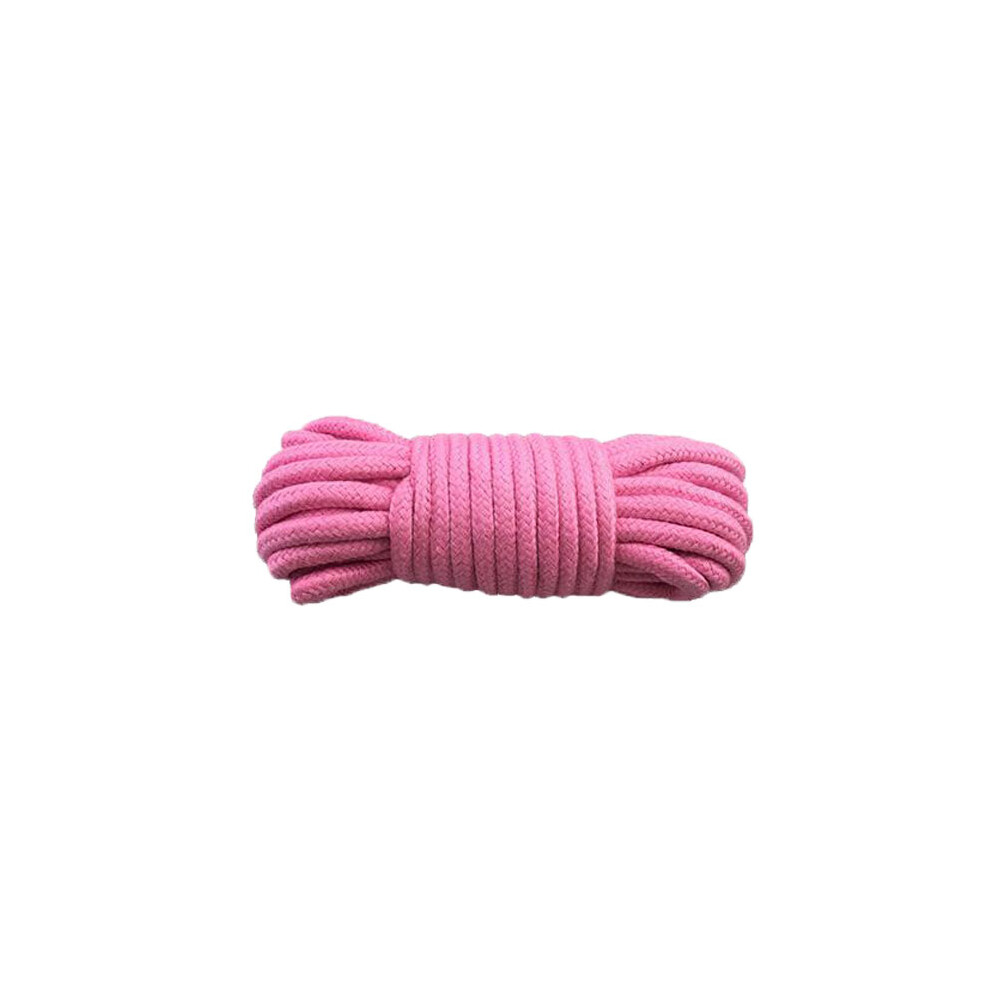 (Pink, 10m) Cotton Thicken 10m Bondage Rope Play String Soft To Touch Tie Fun Up Restraints