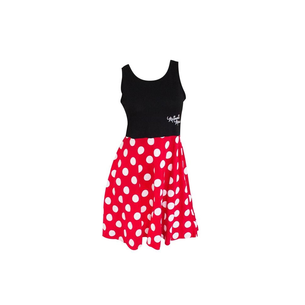 Disney  Minnie Mouse Red Polka Dot Ladies Dress - Small